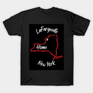 LaFargeville, New York "Home" Logo T-Shirt